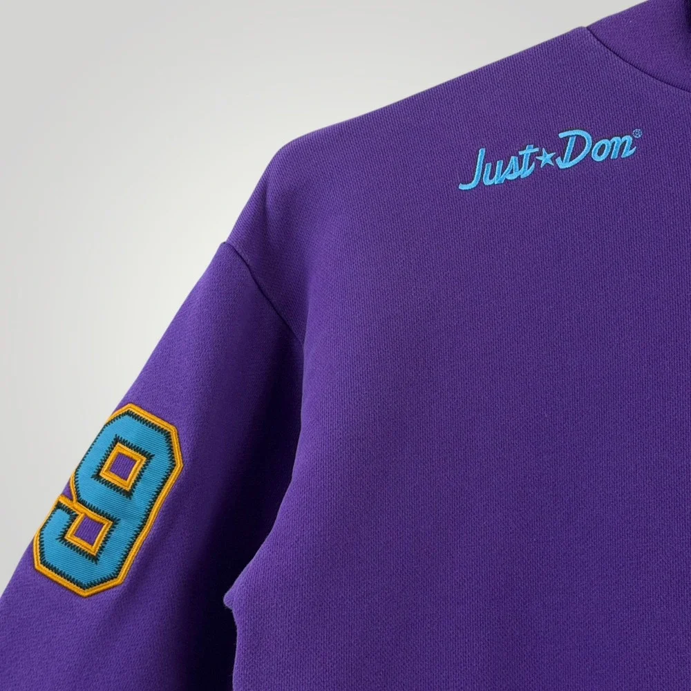 Converse x Just Don Purple Panther Basketball Hoodie Sweatshirt XL 10016957-A01